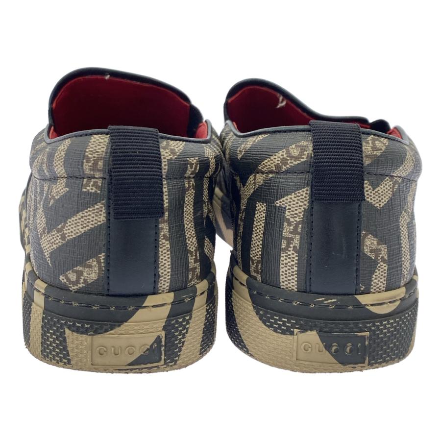 GUCCI グッチ GGカレイド スプリームスリッポンシューズ 407362 ブラック ベージュ 6 ITJB6F8HLZ62 | GUCCI | 02