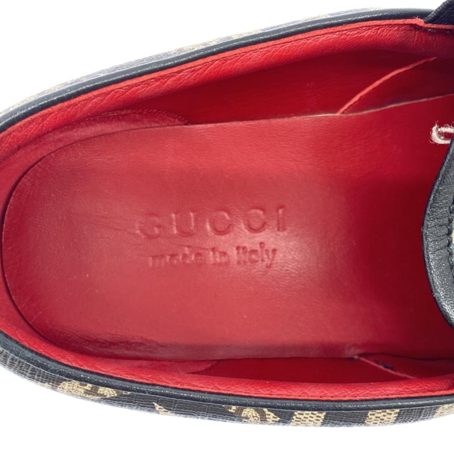 GUCCI グッチ GGカレイド スプリームスリッポンシューズ 407362 ブラック ベージュ 6 ITJB6F8HLZ62 | GUCCI | 04