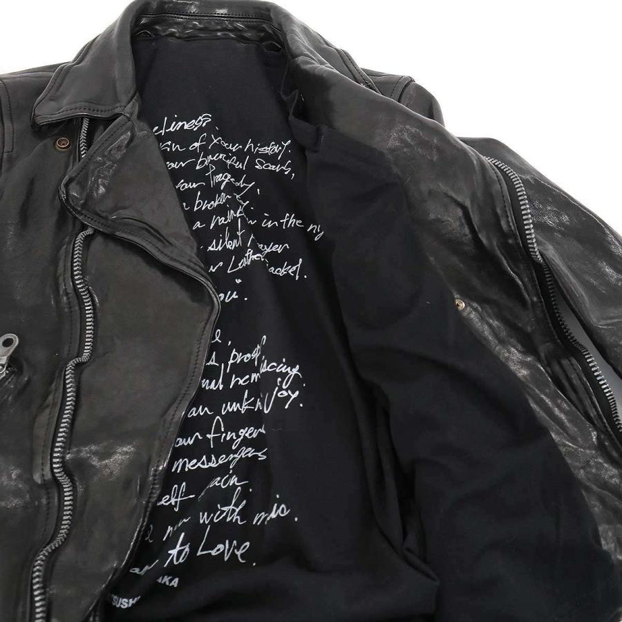 [希少] イサムカタヤマバックラッシュ シープスキンレザージャケット サイズ2 BACKLASH (バックラッシュ) ITALY SHOULDER “GARMENT-DYED” 2ND