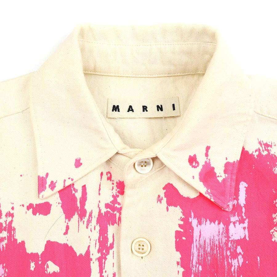 MARNI マルニ 21SS オーバーサイズペイントデニムシャツ MARNI マルニ 21SS オーバーサイズペイントデニムシャツ