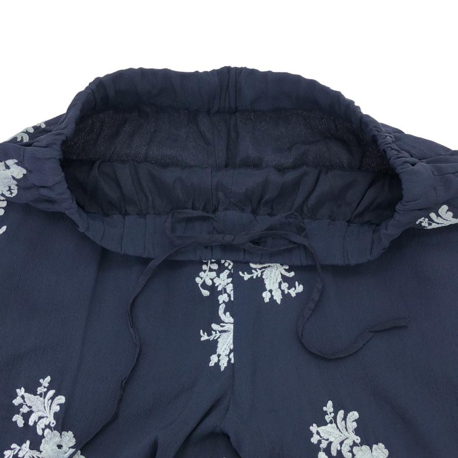 ne Quittez pas ヌキテパ Mini Flower Embroidery Pants フラワーエンブロイダリーレーヨンパンツ 010642GR3 ネイビー S ITJH30098S48_4