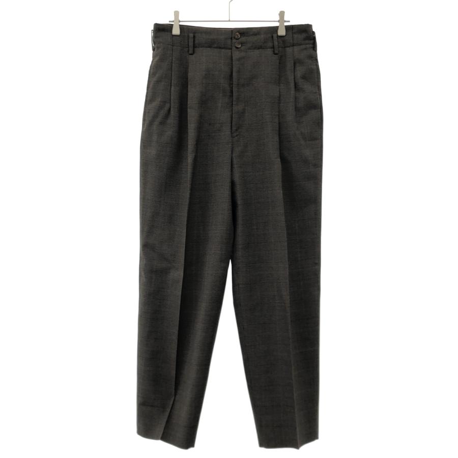 AD1999 コムデギャルソンオム 綿麻スラックス カーキグレー M 田中オム AD1999 コムデギャルソンオム 綿麻スラックス カーキグレー M 田中オム