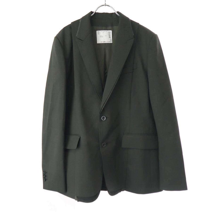 sacai（サカイ） 25AW グレンチェックテーラードジャケット 25-03802M