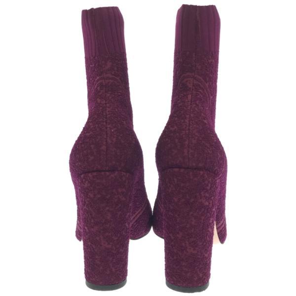 Gianvito Rossi ジャンヴィト ロッシ ニットソックスヒールブーティ パープル サイズ:37.5 レディース ITJIEAD71DAW | Gianvito Rossi | 02