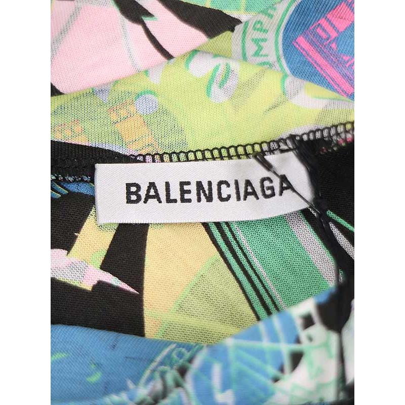 BALENCIAGA バレンシアガ 20SS シティプリント コットンドレス