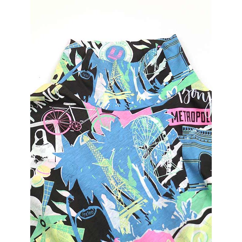 BALENCIAGA ロゴプリント ワンピース BALENCIAGA ロゴプリント オールオーバー ハイ リブ ワンピース