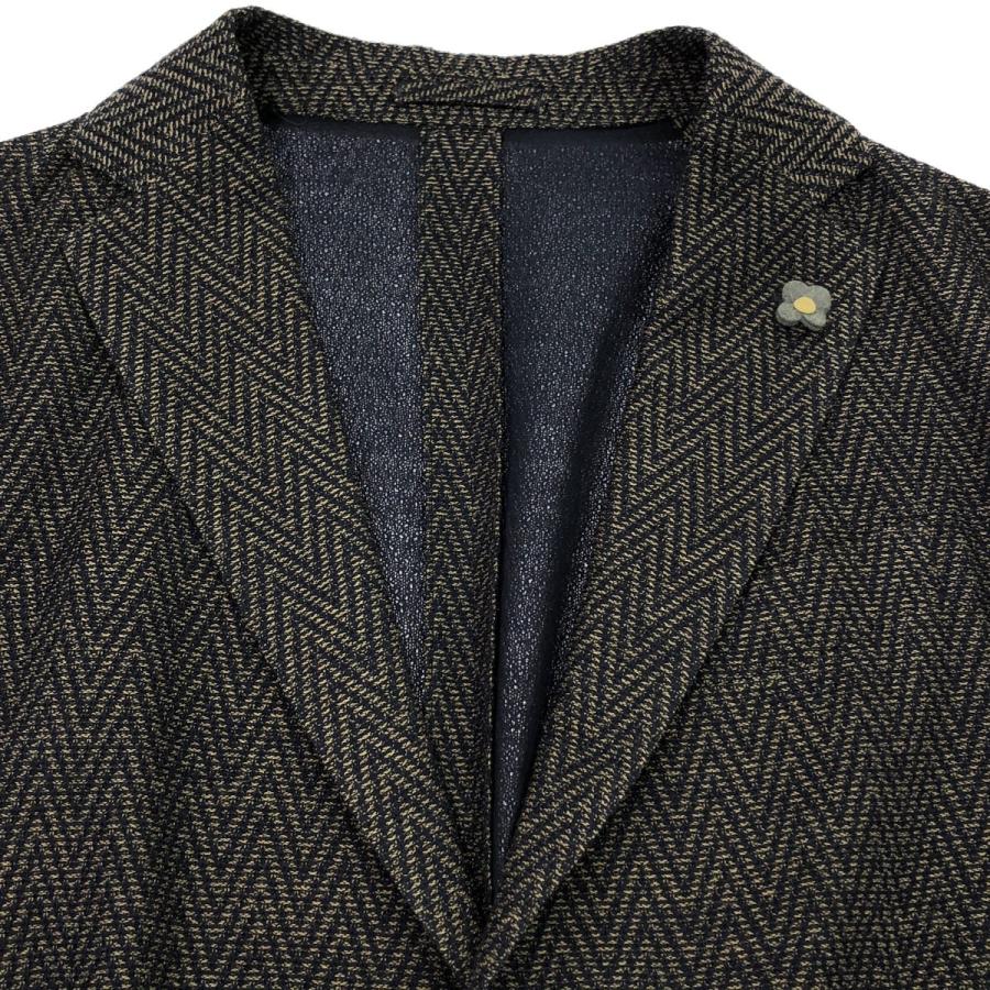 LARDINI ラルディーニ シャツジャケット ダークネイビー L LARDINI ラルディーニ LIKNITライクニット ウールナイロン