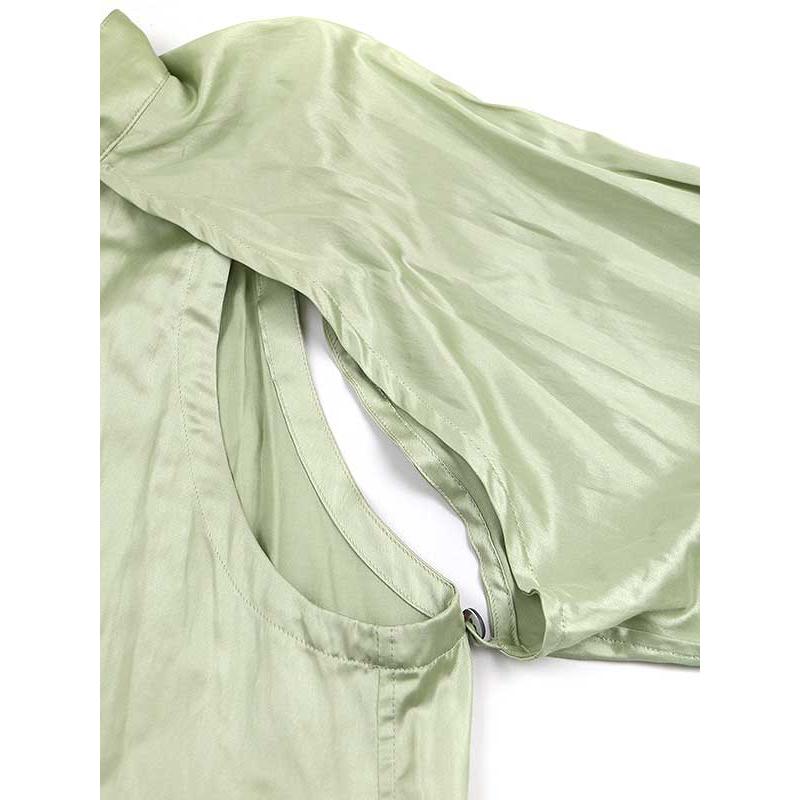 ISSEY MIYAKE イッセイミヤケ 22AW LUSTER SHIRT スタンドカラー