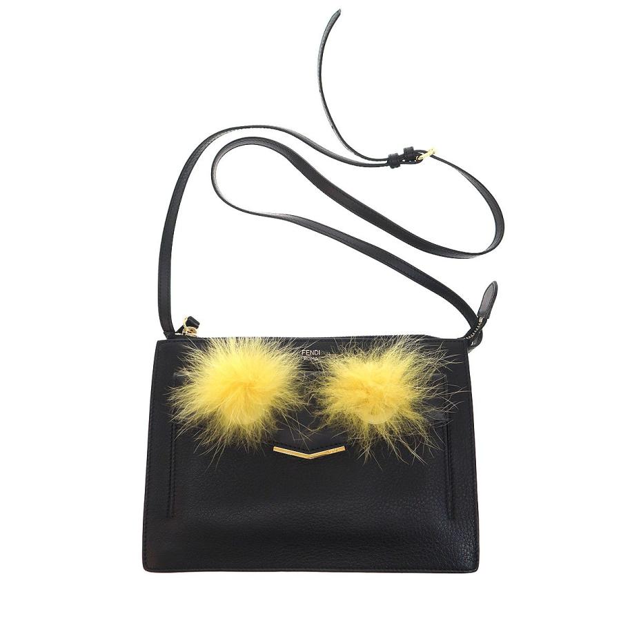 FENDI（フェンディ） バックバグ モンスター レザーショルダーバッグ
