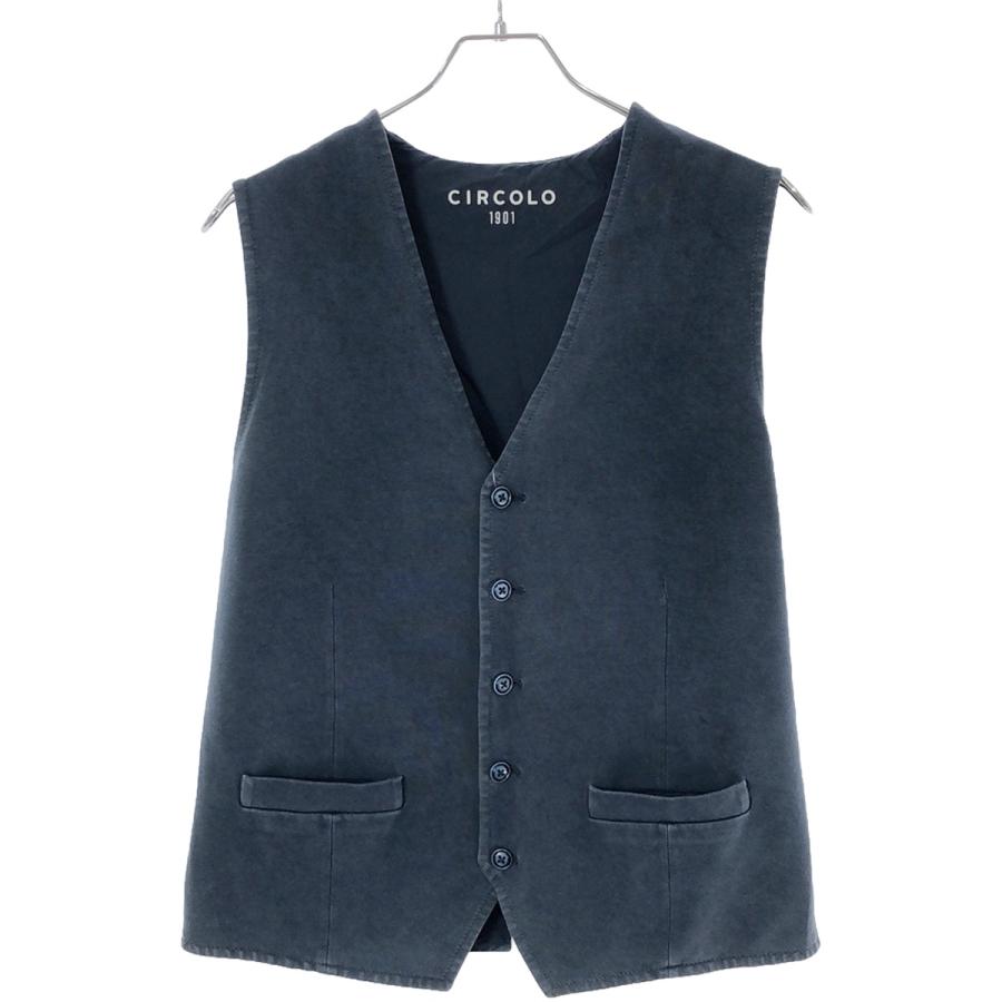 CIRCOLO1901 ジレ コットン 46 CIRCOLO 1901 チルコロ1901 コットンストレッチジレベスト