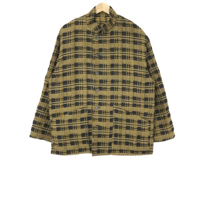 NEZU YOHINTEN ネズヨウヒンテン チェックジャガードシャツ NEZU YOHINTEN ネズヨウヒンテン チェックジャガードシャツ