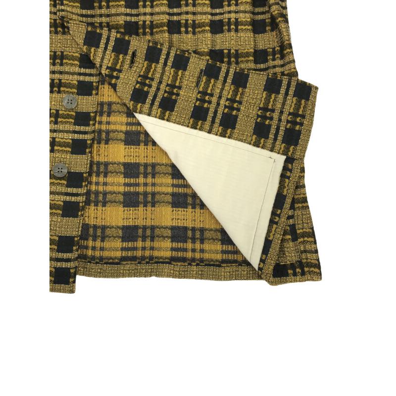 新品 NEZU YOHINTEN ジャカードシャツ 根津洋品店 NEZU YOHINTEN フラワーバックカットジャガード 比翼