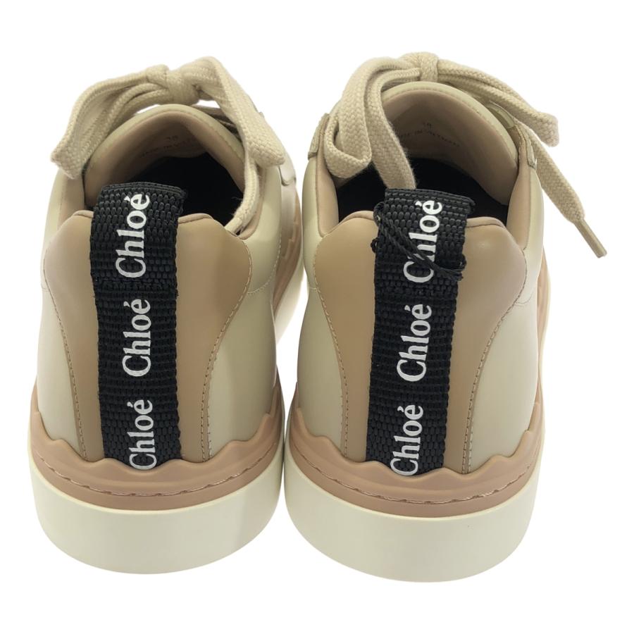 クロエ　ローレン　スニーカー　38 ベージュ　ホワイト系 Chloe（クロエ） LAUREN ローレンレザースニーカー CHC21A108U126C38W