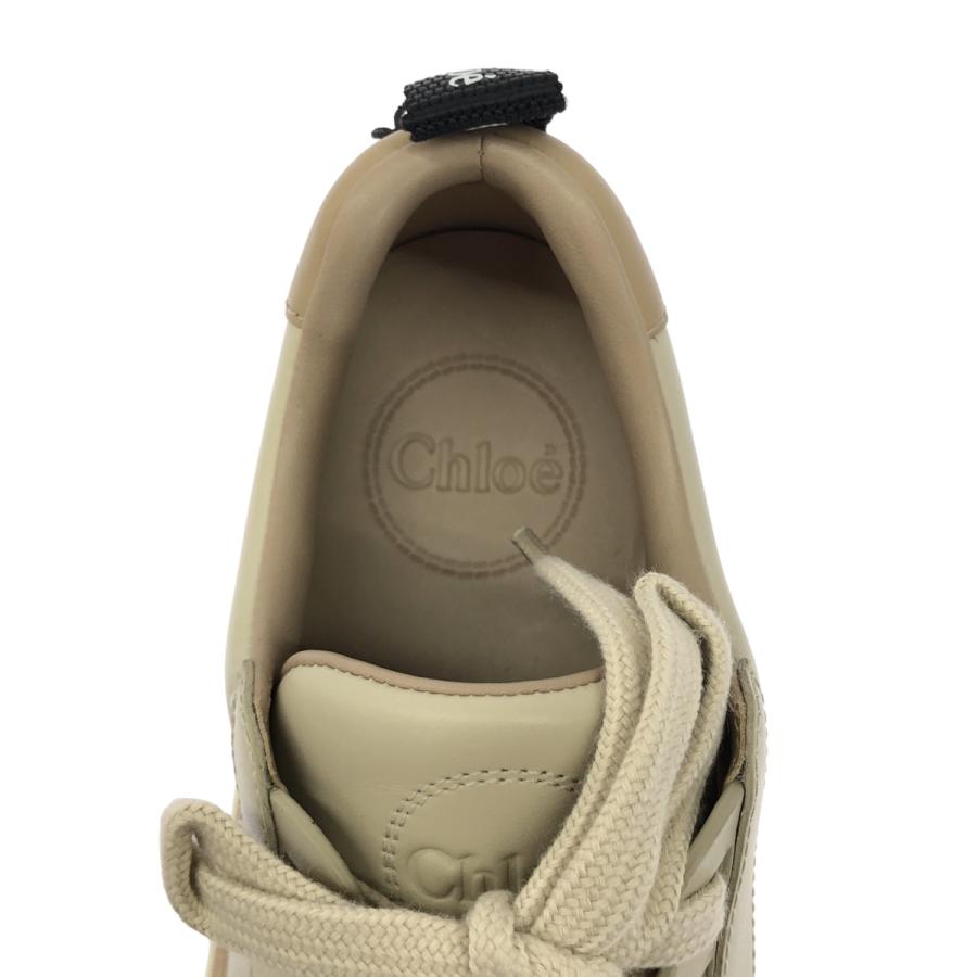 クロエ　ローレン　スニーカー　38 ベージュ　ホワイト系 Chloe（クロエ） LAUREN ローレンレザースニーカー CHC21A108U126C38W