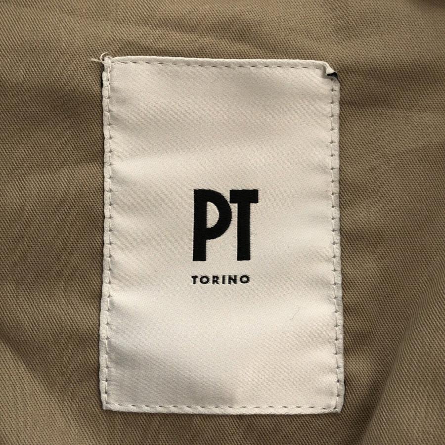PT TORINO ピーティー トリノ CINQUE  フェザーディテールチェックスラックスパンツ XXP 0176 キャメル×アイボリー 32 PT TORINO ピーティー トリノ CINQUE フェザーディテールチェック