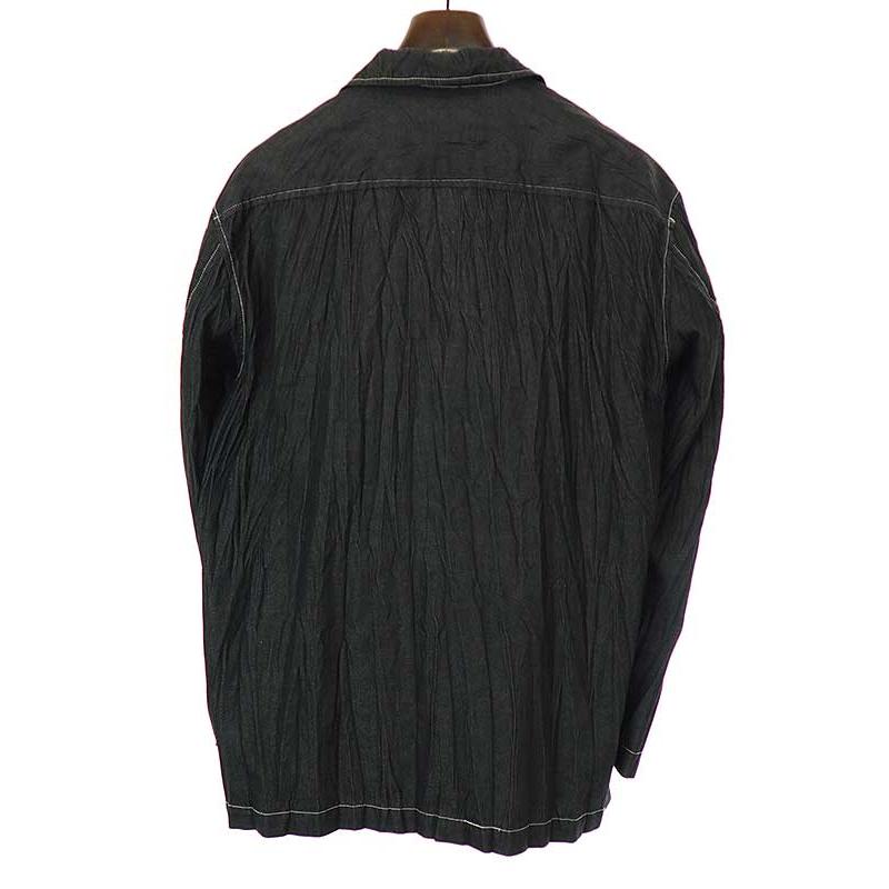 ISSEY MIYAKE MEN イッセイミヤケ メン 皺加工 4Bデニムジャケット  