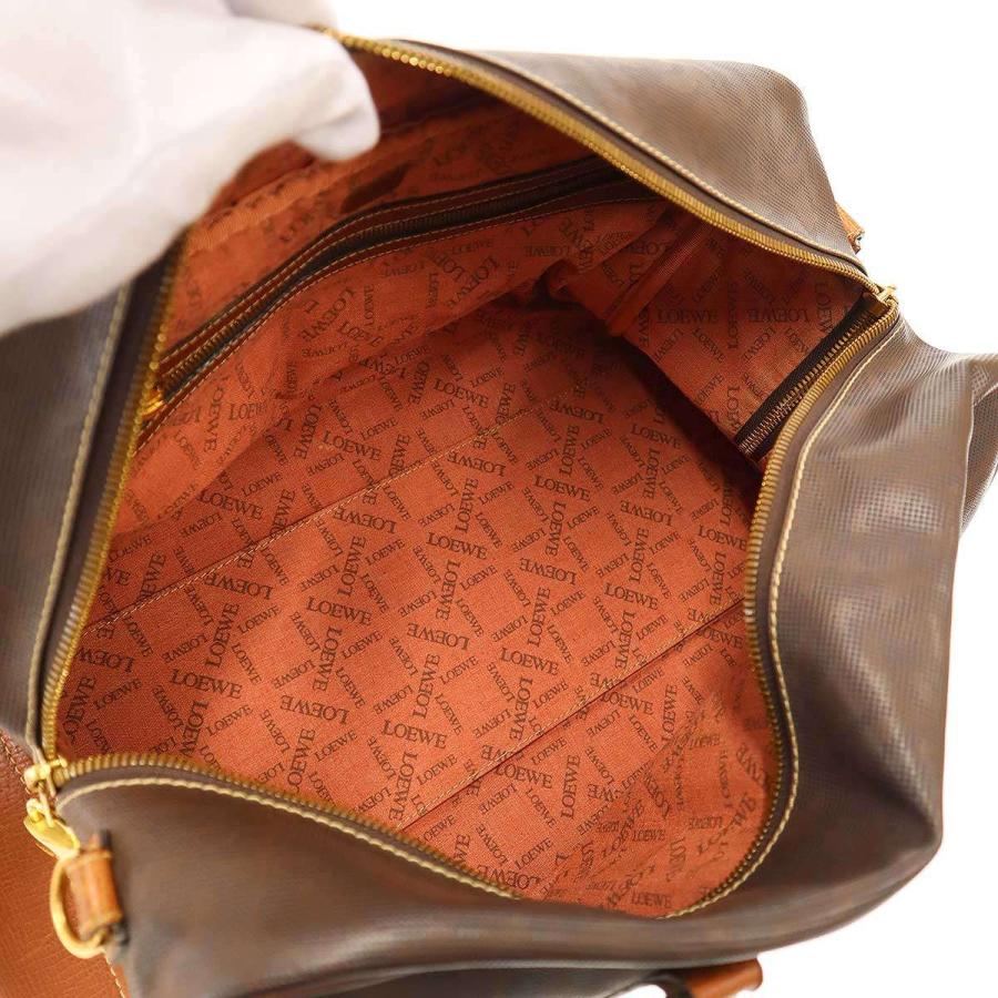 LOEWE（ロエベ） アナグラムボストンバッグ ブラウン ITJSUANYZ9I7