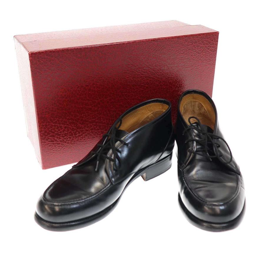 Le Yucca's レ ユッカス ショートチャッカブーツ Y33020 ブラック 40