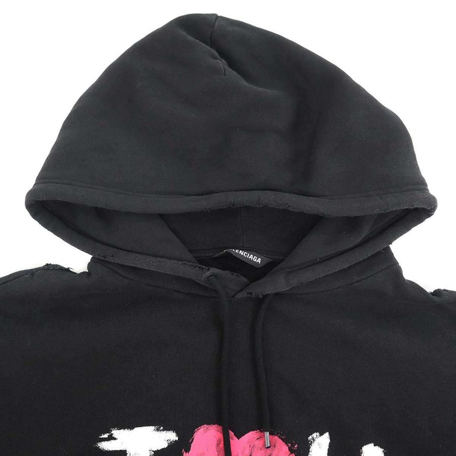 BALENCIAGA（バレンシアガ） I Love U Medium Fit Hoodie ダメージ加工
