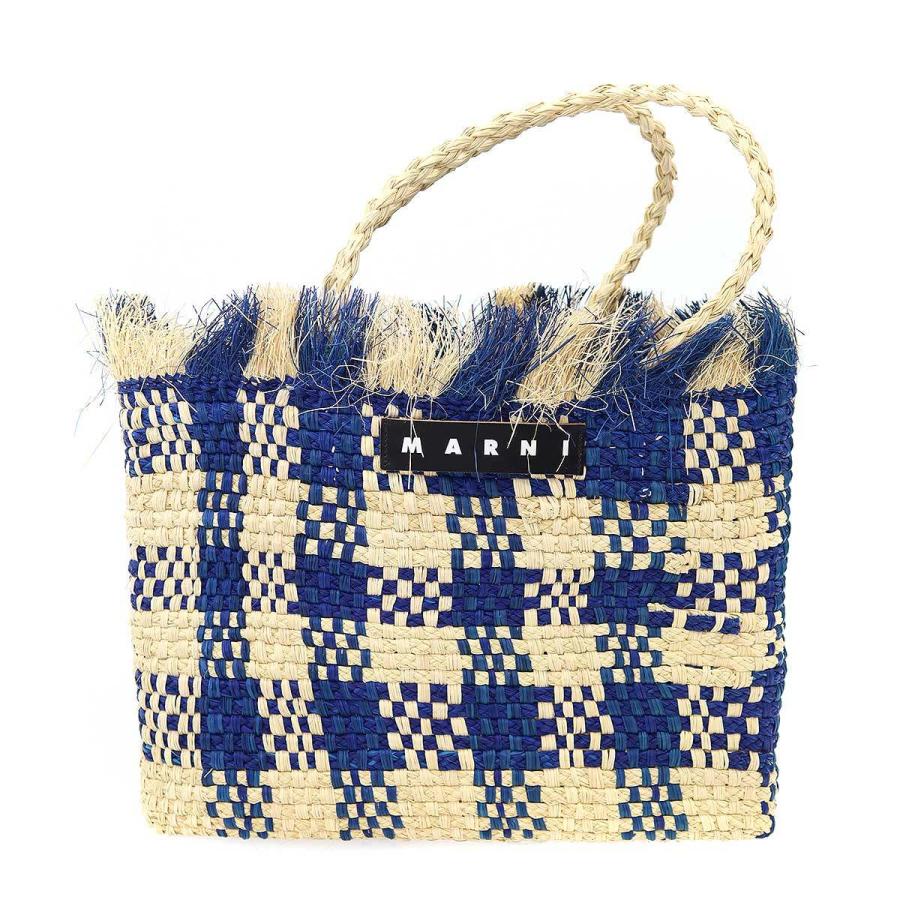 本日限定価格✨MARNI MARKET✨マルニ マーケット ラフィア かごバッグ MARNI（マルニ） MARKET マーケットラフィア かごトートバッグ ブルー