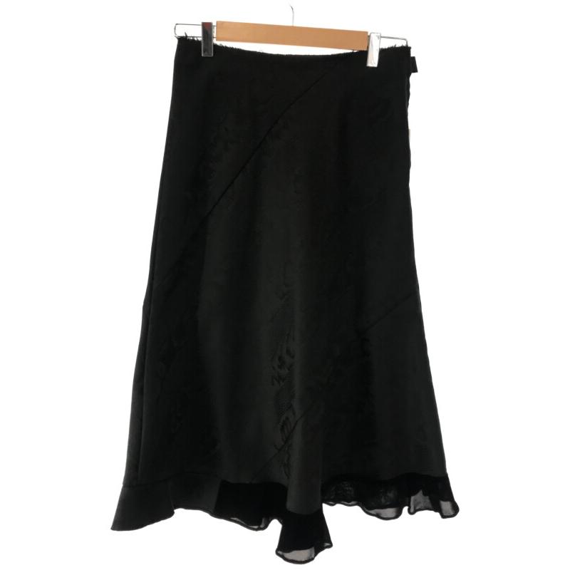 COMME des GARCONS 黒 スカート ベルベット 美品】90s COMME des