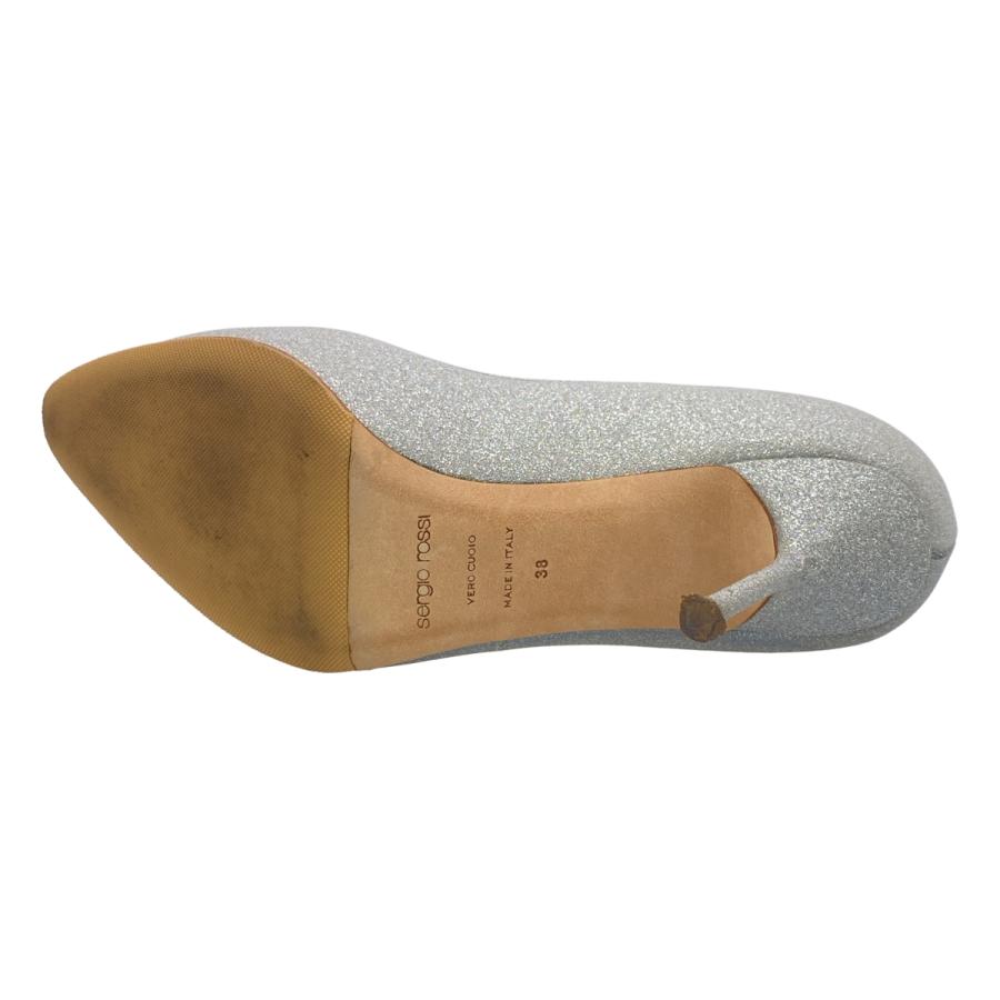 SergioRossi*セルジオロッシ パンプス スリッポン グリッター 37