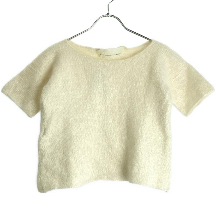 TENNE HANDCRAFTED MODERN テン ハンドクラフテッドモダン ショートスリーブニットトップス  アイボリー F TENNE HANDCRAFTED MODERN テン ハンドクラフテッドモダン