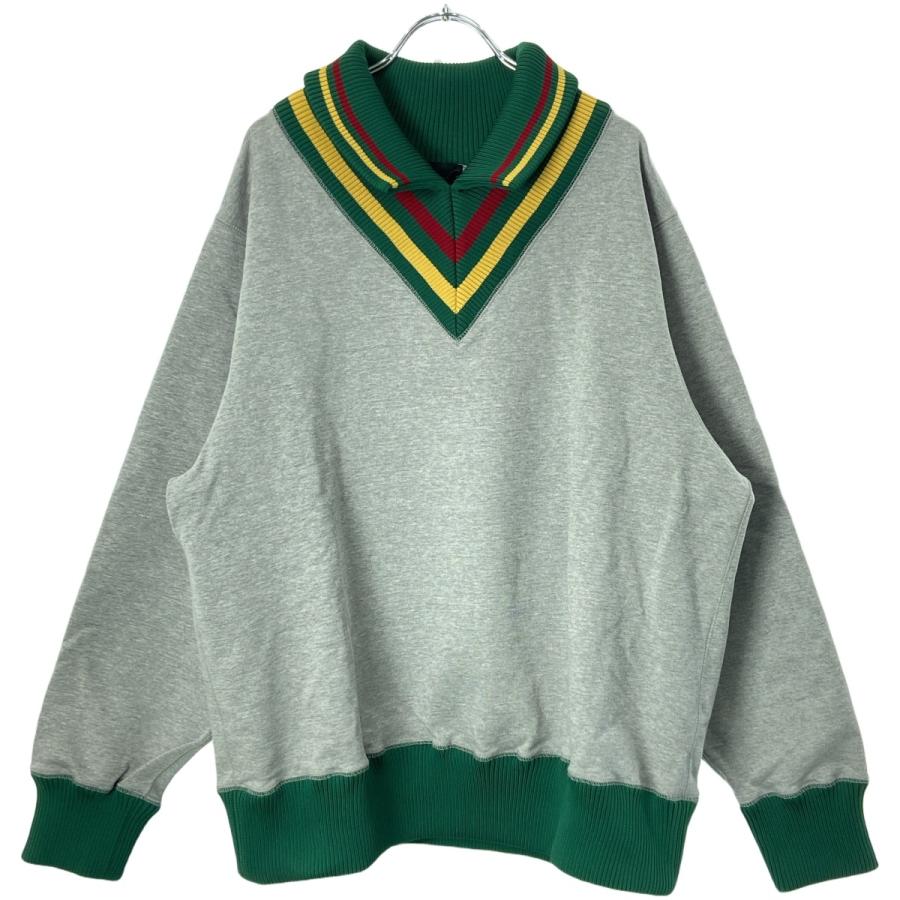 kolor カラー 23SS Vネックリブカラースウェットトレーナー 23SCM