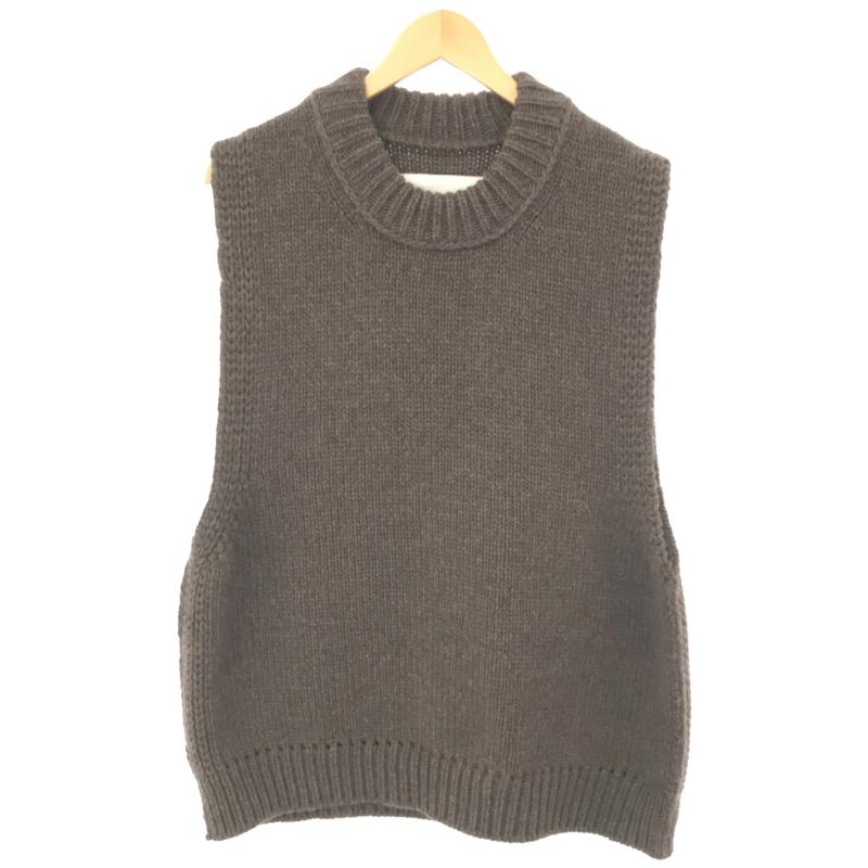 cliche ROVING 5G OVER KNIT VESTウールカシミヤ