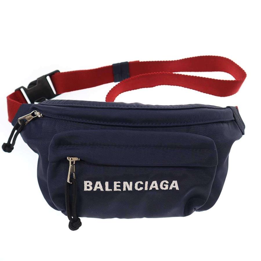 BALENCIAGA バレンシアガ ウィール ボディバッグ 569978 ネイビー 