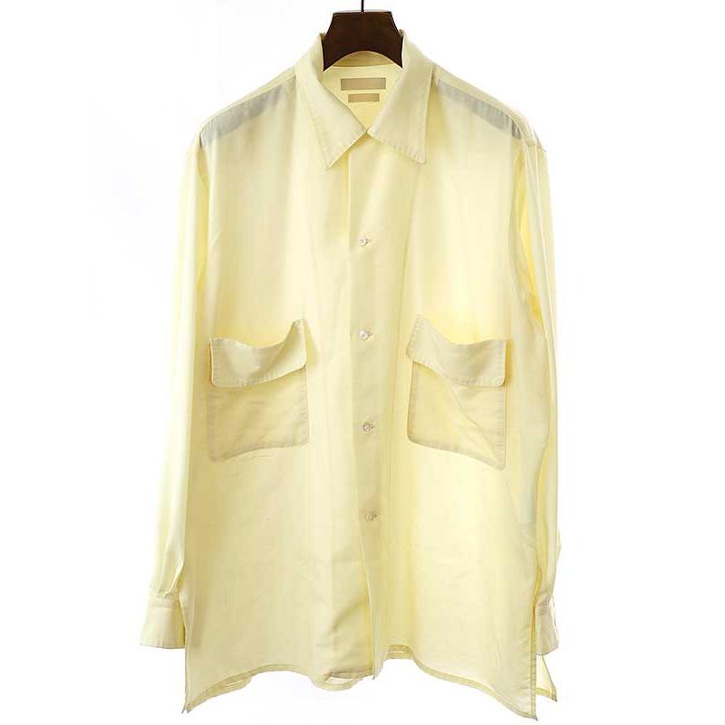 YOKE 23SS オープンカラーシャツ イエロー YOAK YOKE ヨーク 23SS OPEN COLLAR SHIRT オープンカラーシャツ