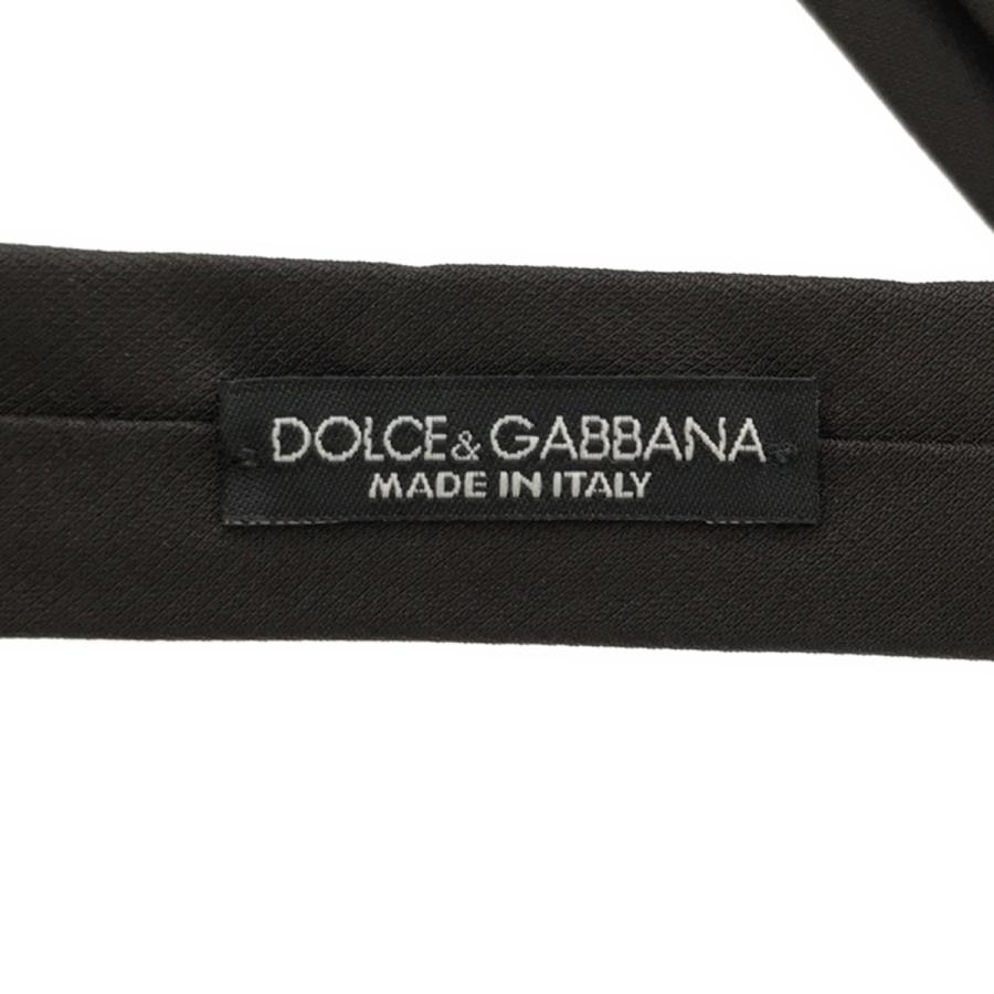 DOLCE&GABBANA ドルチェ＆ガッバーナ ナローネクタイ  チャコール  ITK830WSEKO4｜modescape｜02