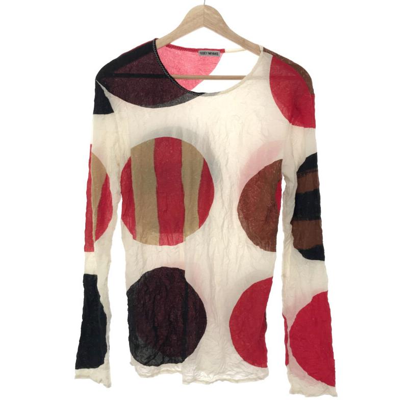 ISSEY MIYAKE イッセイミヤケ 1997SS シワ加工ドットロングスリーブ 