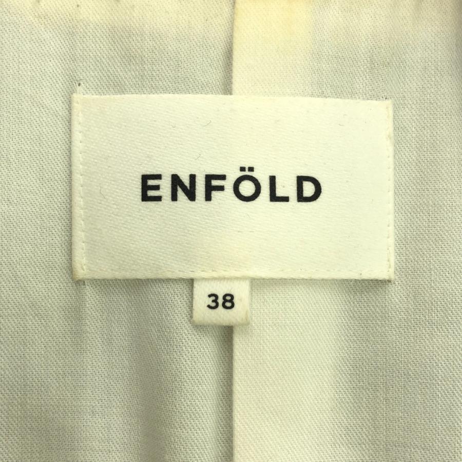 ENFOLD エンフォルド ストライプリネンカーブアームジャケット ENFOLD エンフォルド ストライプリネンカーブアームジャケット