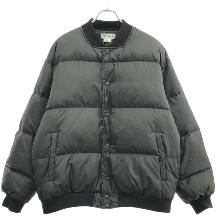 ブラック ダウンジャケット TTT MSW TTT MSW TTT_MSW ティー 24AW Down varsity jacket ダウン
