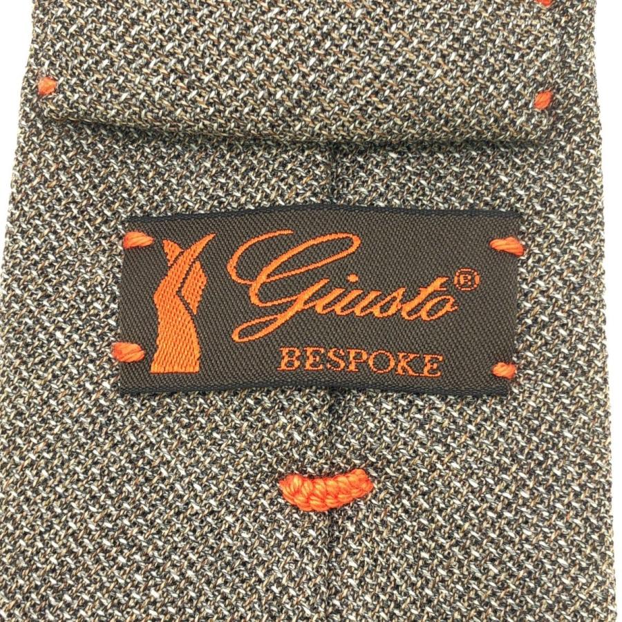 Giusto Bespoke ジュスト ビスポーク ウールネクタイ グレー