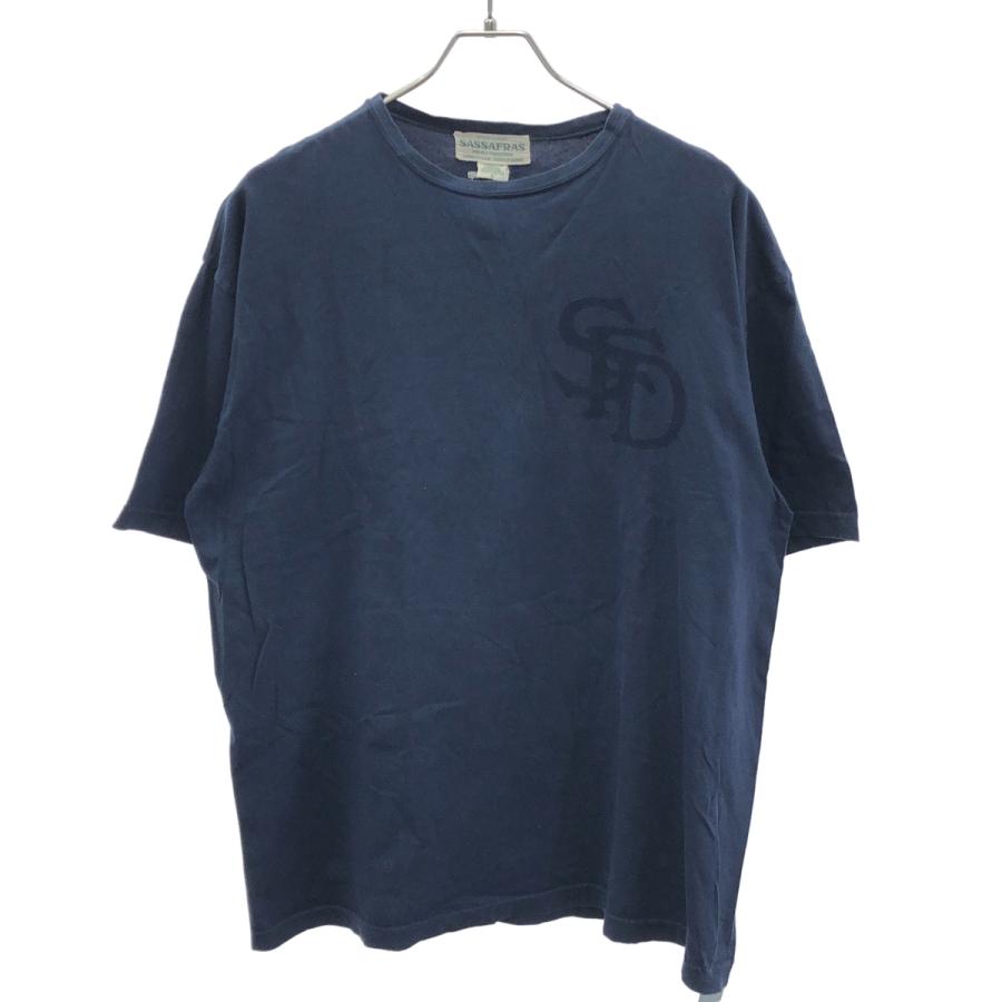 SASSAFRAS（ササフラス） プリントTシャツ ネイビー L ITKI784C0TSO 