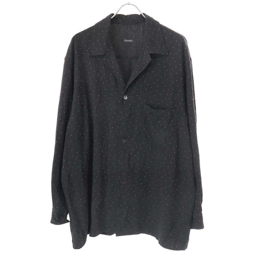 COMOLI コモリ 24SS SILK NOIL DOT SHIRT JACKET シルクノイル COMOLI コモリ 24SS SILK NOIL DOT SHIRT JACKET シルクノイル