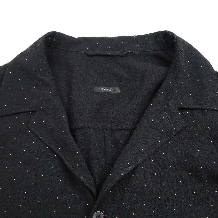 COMOLI コモリ 24SS SILK NOIL DOT SHIRT JACKET シルクノイル COMOLI コモリ 24SS SILK NOIL DOT SHIRT JACKET シルクノイル