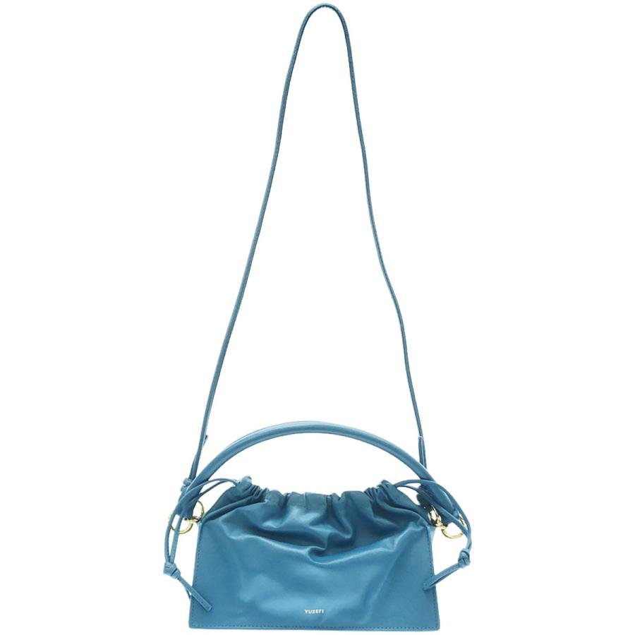 Yuzefi（ユゼフィ） BOM 2WAY ギャザーレザーショルダーバッグ ブルー