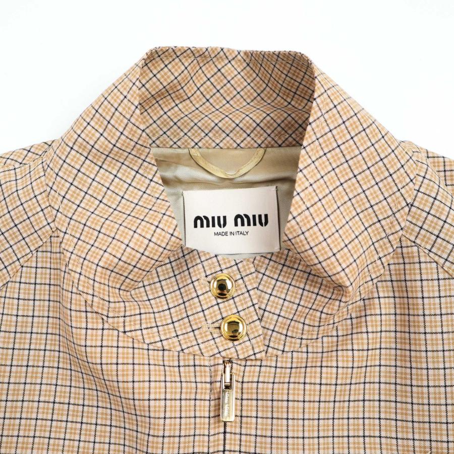 miu miu（ミュウミュウ） 23AW Checked Blouson Jacket チェック