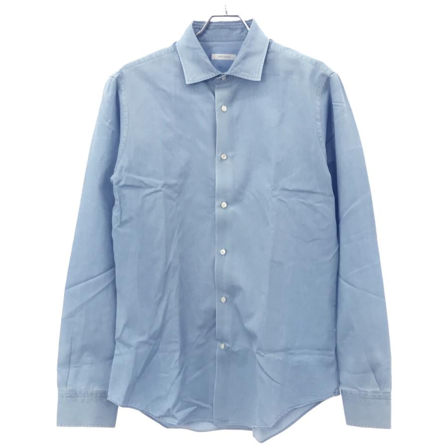 ARCODIO アルコディオ GINO コットンシャンブレーシャツ ブルー ARCODIO アルコディオ GINO コットンシャンブレーシャツ ブルー