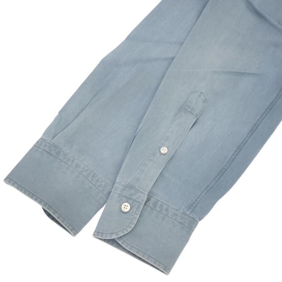 ARCODIO アルコディオ GINO コットンシャンブレーシャツ ブルー ARCODIO アルコディオ GINO コットンシャンブレーシャツ ブルー