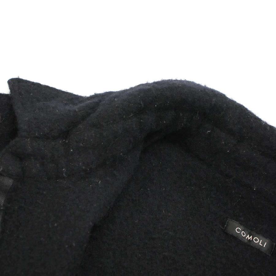 COMOLI（コモリ） 22AW 縮絨ウールハーフジップシャツ W03-02011