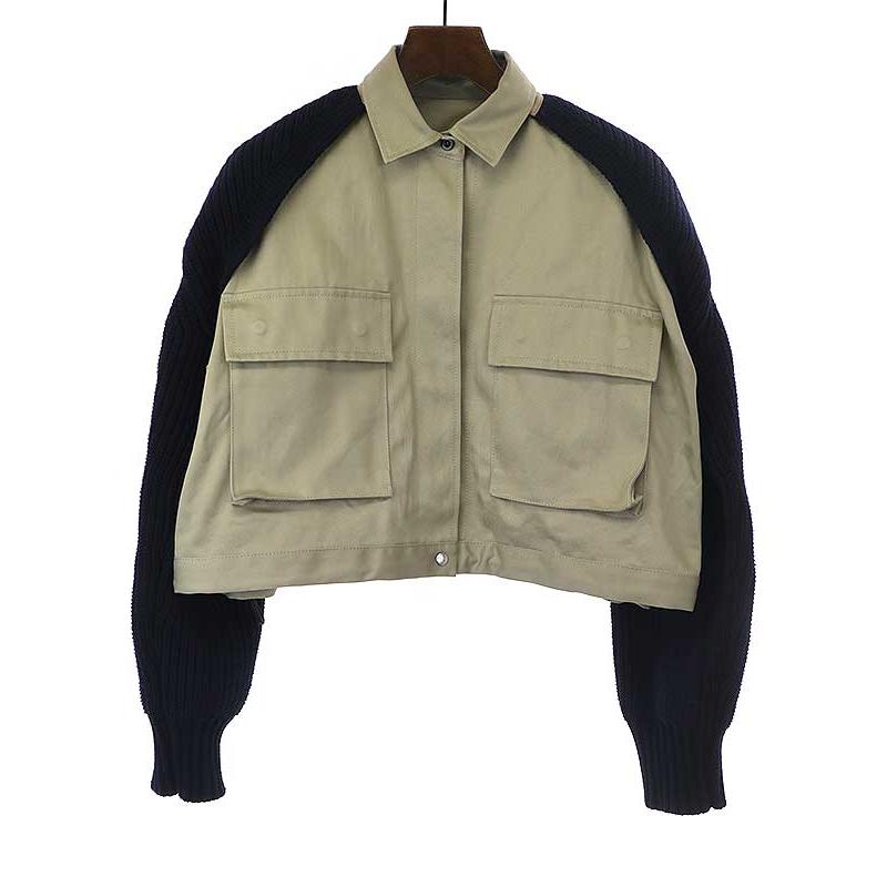 sacai サカイ 23SS Cotton Chino x Knit Blouson ドッキングブルゾン ベージュ 3 ITKP5YMBNNBS :  rc-itkp5ymbnnbs-plyw : MODESCAPE Yahoo!ショップ - 通販 - Yahoo!ショッピング