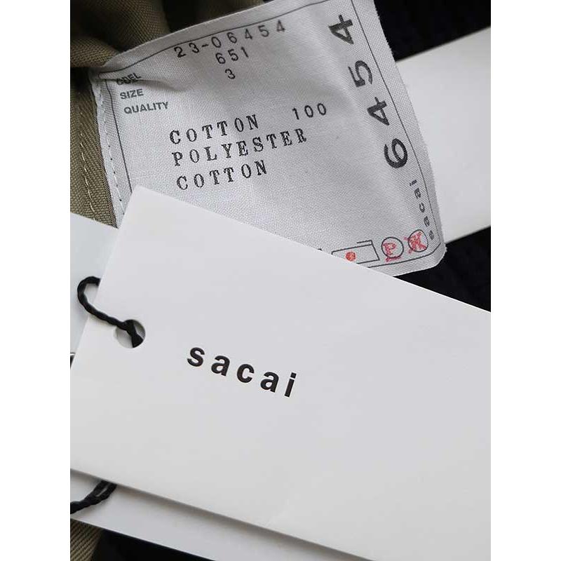 sacai サカイ 23SS Cotton Chino x Knit Blouson ドッキングブルゾン 
