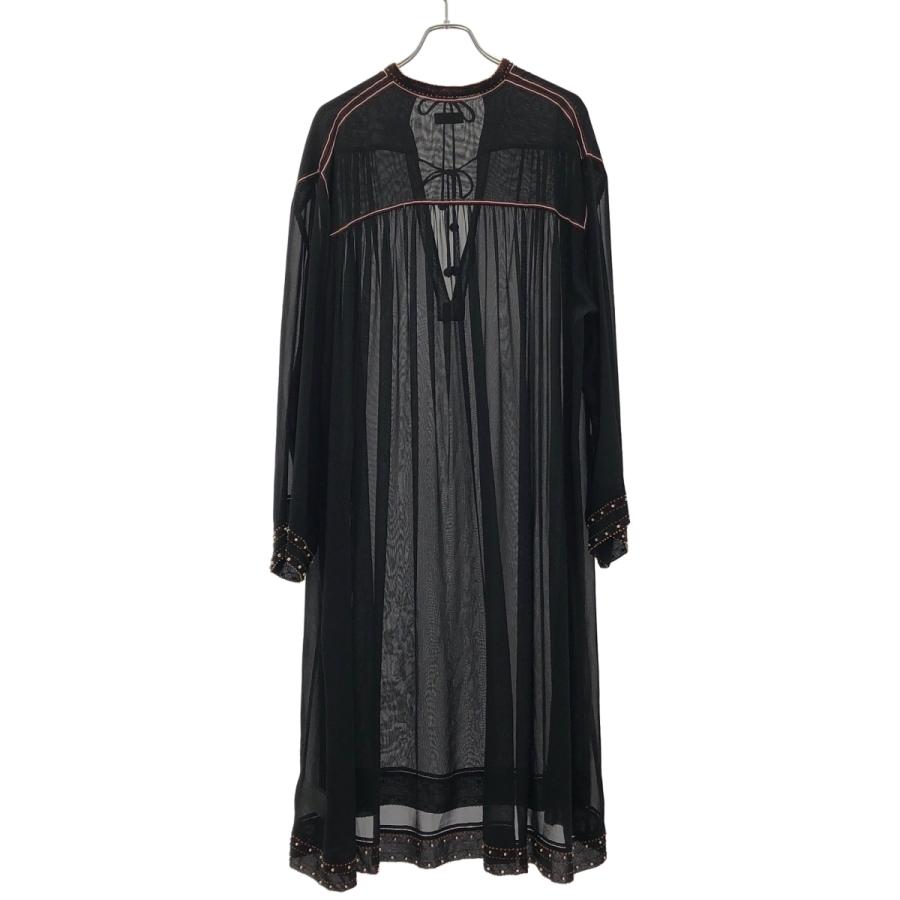 DRIES VAN NOTEN（ドリス ヴァン ノッテン） ビーズ装飾 シフォン 