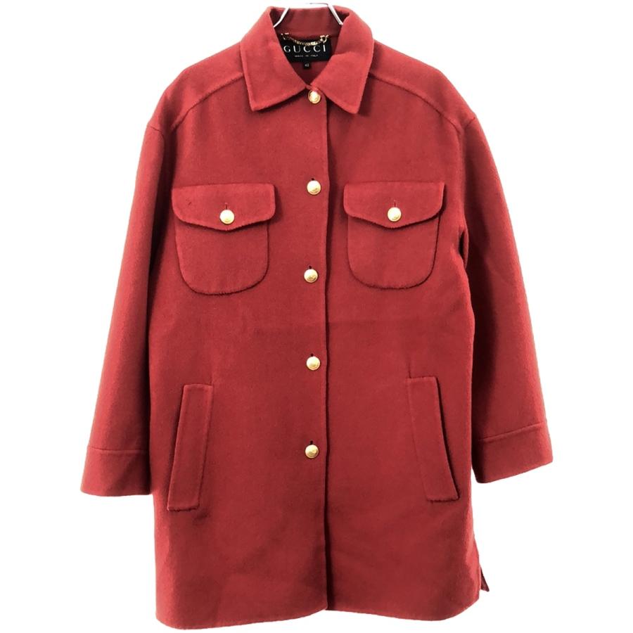 GUCCI グッチ オールド ウールカシミヤハーフコート 214-0192-7997 