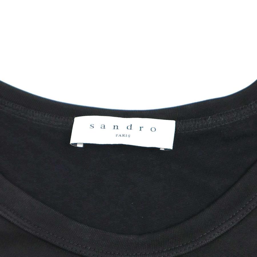 sandro サンドロ マキシドレスワンピース R11220E-20 ブラック 36 ITKUNTXL83VL_2