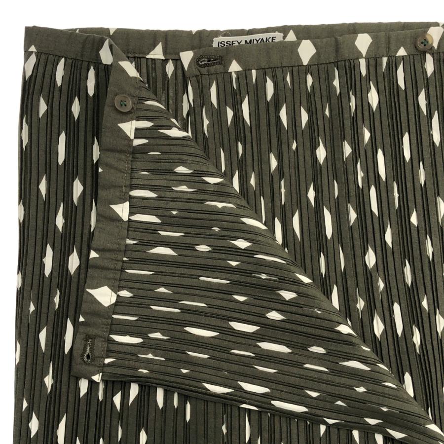 ISSEY MIYAKE（イッセイミヤケ） 総柄 ロングプリーツスカート